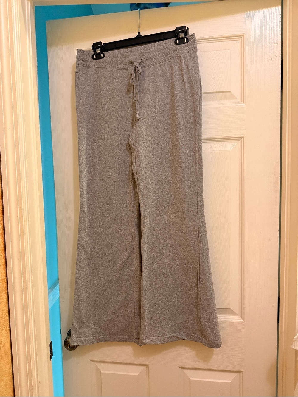 INC International Concepts Gray Wide-Leg Drawstring Sweatpants Size Medium